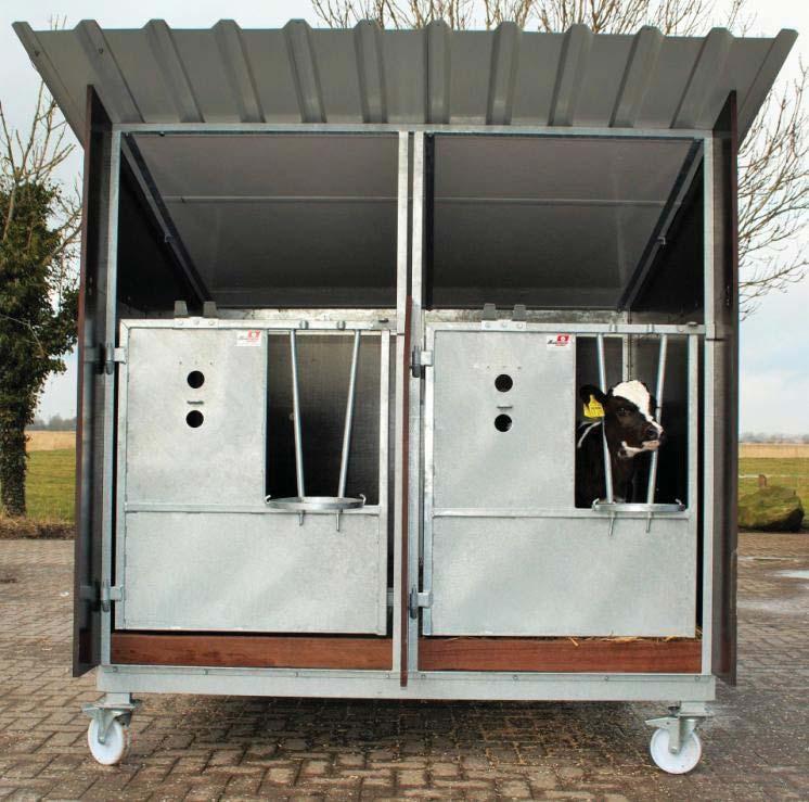KMAX 2XL 2er Kälber-Außenbox Für Kälber bis zu 8 Wochen» Vergrößerte Maße ca. 1,60 x 1,00 m (Boxenmaß)» Mit Kunststoffboden» Inkl.