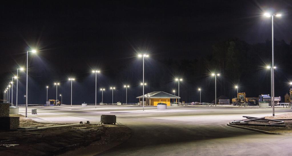CANTARA MODUM PWC Anlage, Auergründel Nord und Süd (Autobahn A6 bei Heilsbronn) Projektbeispiel NEUINSTALLATION PWC-Anlage: 92 Lichtpunkte 116 Leuchten
