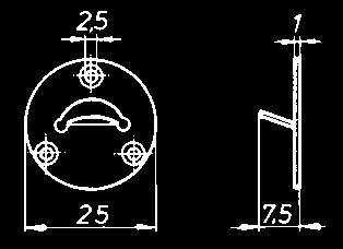 7055-00000,5 Aufschraubtriebschloß Fig. 1e Zylinder Ø mm mit 5 Stiftpaaren =.