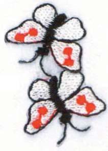 WH30053 Schmetterlinge weiß