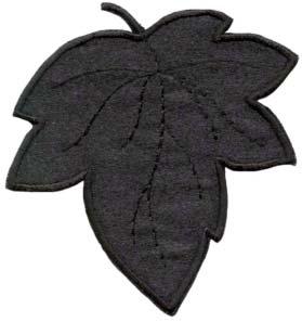 WI20003 Blatt schwarz 8,5 x 8,5 cm Art.