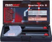 Profigrat PROFIGRAT Starter Kit 3 is an allrounder kit and suitable for all deburring work. It contains common conventional blade sizes of 2. mm and 3.