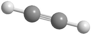 Bindungsmodelle EthIn (C 2 H 2 ) Kohlenstoff : Dreifachbindung Überlappung zweier sp-hybridorbitale und zweimal zwei p-orbitalen.