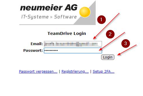 Zugriff auf Teamdrive per Webbrowser Sie möchten Teamdrive nur per Webbrowser nutzen? Als bevorzugte Methode sollten Sie die Software lokal installieren und Teamdrive direkt am PC nutzen.