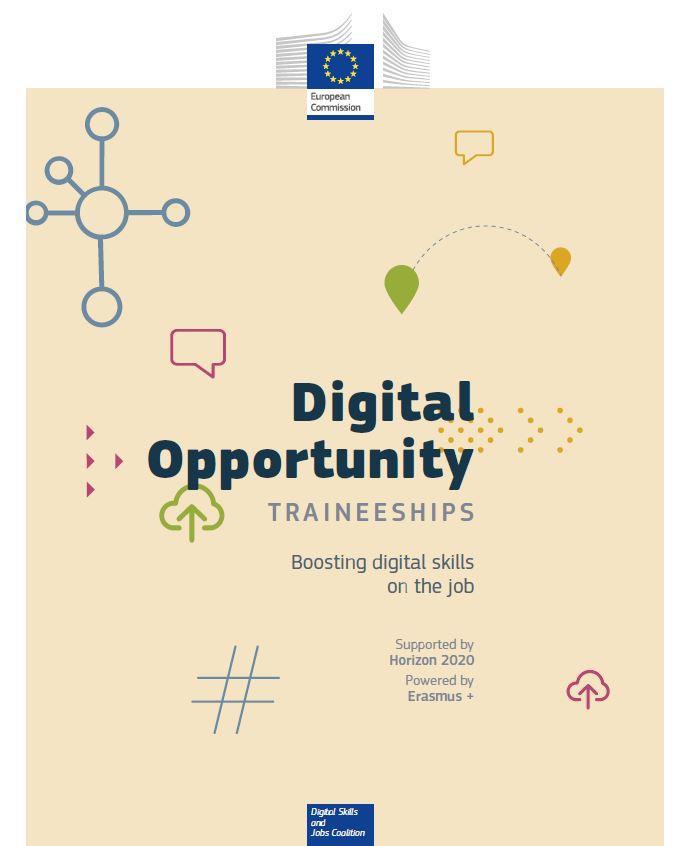 Digital Opportunities traineeships scheme Erasmus+ Praktika, um IT Kompetenzen auszubauen In cybersecurity, big data,