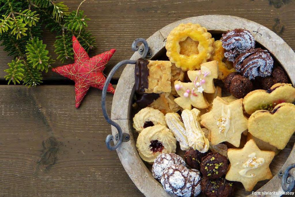 WEIHNACHTSBÄCKEREI Plätzchen backen In der Weihnachtszeit wird in Deutschland viel gebacken.