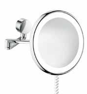 LED-Kosmetikspiegel-Set Spiegel abnehmbar mit Standfuß und Wandhalterung mit Akku und Akkuladegerät Energieeffizienzklasse A