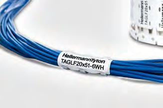 Kennzeichnungssysteme Kabelkennzeichnung Schienenfahrzeuge Kennzeichnungsschilder im Leiterformat, Thermotransferdruck TAGLF Schienenfahrzeugbau, geringe Brandgefahr TAGLF dient zur Kennzeichnung von