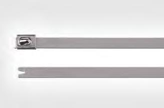 Kabelbefestigung und Kabelbündelung Edelstahl-Kabelbinder Kabelbinder mit Kugelverschluss MBT-Serie, Edelstahl SS316 (V4A) Metallkabelbinder sind prädestiniert für alle Bereiche mit hohen