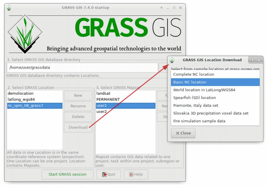 Neue stabile Version GRASS GIS 7.4.