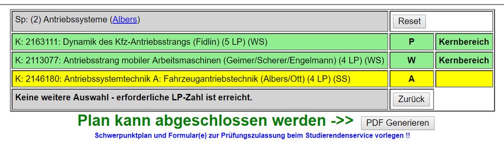 Schwerpunktplan mit Anerkennung Planmäßig im Studiengang am KIT: Schwerpunktplaner nutzen Zurück zu Inhalt