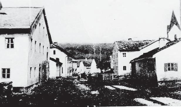 Ortsansichten gestern und heute Breitenfurt Breitenfurt um 1900: Blick von der Dorfmitte in Richtung