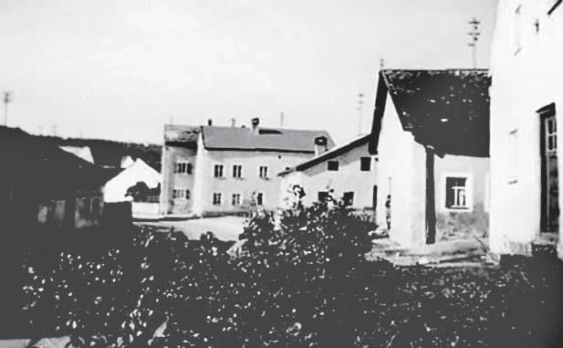 Oberdorf mit den Häusern Meier, Heiß, Gegg, Hell, Hansen auf der rechten