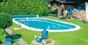 22 STAHLMANTELBECKEN Pool-Set Milano blue Der Lieferumfang des Milano Pool-Sets: Milano Rundbecken Edelstahlleiter als Hoch- bzw.