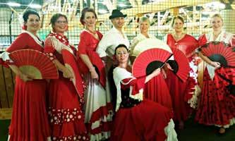 Auf beiden Veranstaltungen zeigten wir Sevillanas flamencas, Rumbas à la Gipsy Kings und den Fandango mit der Bata de Cola.