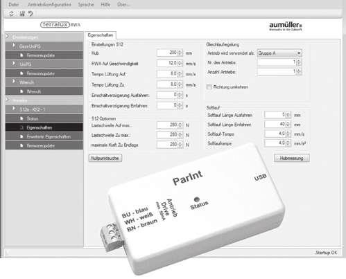 3,0 A S2, S3, S12, MP 98 x 98 x 58 mm Anschlussklemmen: 4 mm² UniPC Hard- und Software zur Antriebsparametrierung von Antrieben der Firma Aumüller Aumatic GmbH 24 V DC +/-20 % Parametrierbare