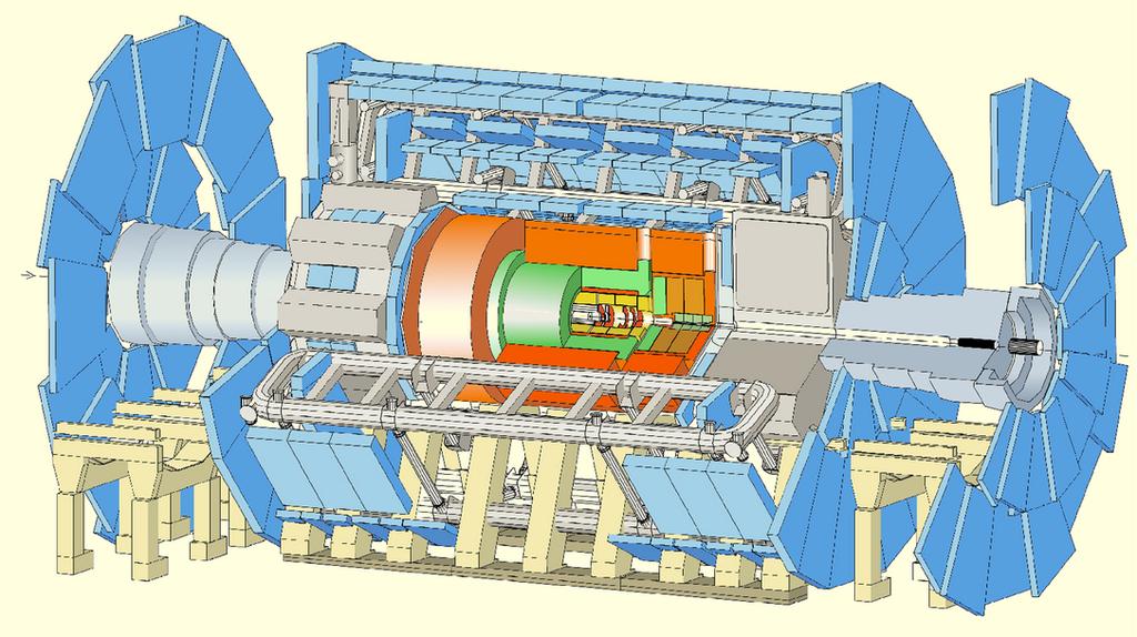 ATLAS-Detektor Hohe Empfindlichkeit fu r die Higgszerfa lle in einem großen Massenbereich (mh = 1 1 GeV ).