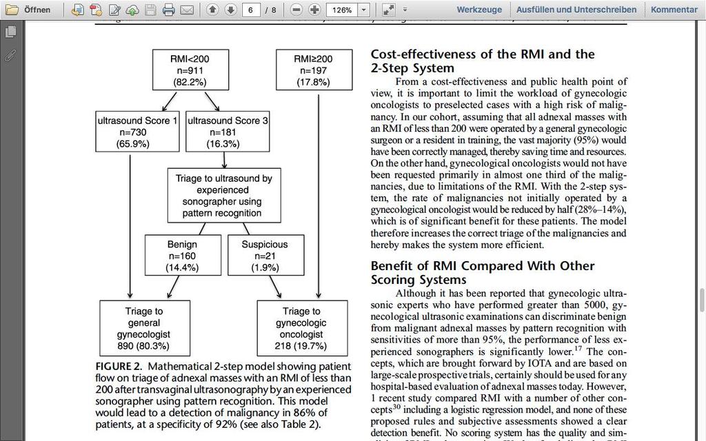 2-Step Modell: RMI & IOTA / Expert pattern recogntion Sensitivität