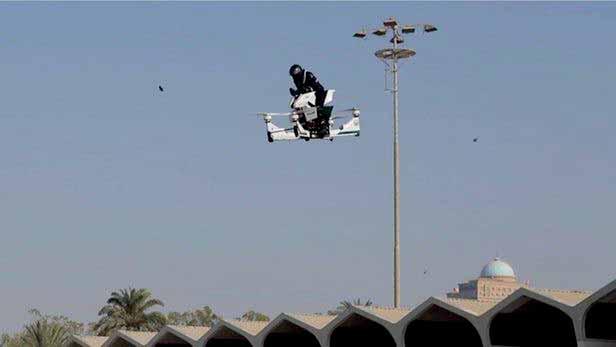 Dubai police to fly multirotor hoverbikes 29.5.