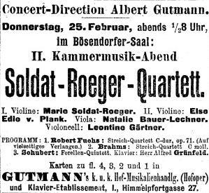2. Konzert am 25. Februar 1904: 3. Konzert am 7.
