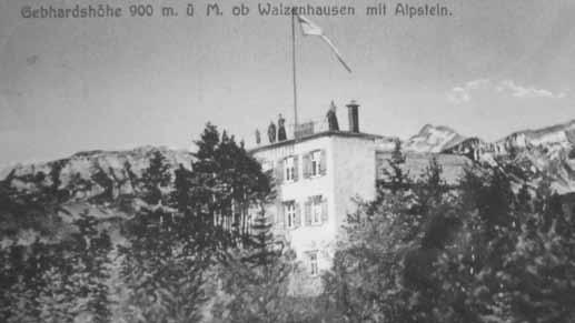 treff Verschiedenes Vor vierzig Jahren brannte die Gebhardshöhe : Beliebte Höhenwirtschaft ob Walzenhausen In der Region Vorderland sind weitbekannte Höhenwirtschaften wie etwa Rosenberg