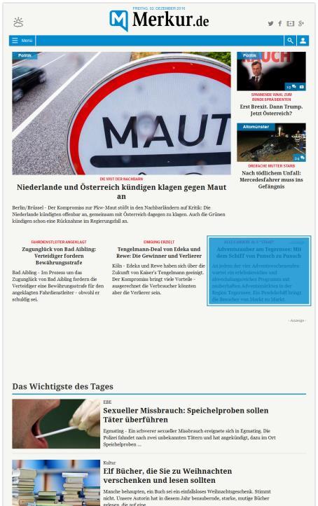 Mediengruppe Münchner Merkur tz - Produktportfolio 2c) Content Marketing - Zusatzkomponenten 11 Startseitenplatzierung - Ihre Kampagne exklusiv platziert Zu jedem PR-Artikel und jedem Themenspecial