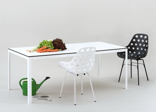 TYPE_ESTERNO Tisch für Außeneinsatz Design Luciano Bertoncini 70, 80, 90 cm 45 x 45 mm 45 mm 70, 80, 90 cm Ein Tisch für den Außeneinsatz, vom Design her kein typischer Gartentisch er könnte genauso