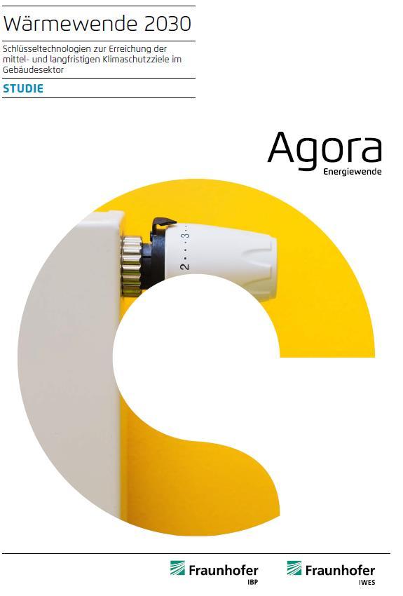 Agora - Wärmewende 2030: Ergebnisse auf einem Blick Erneuerbarer Strom für die Wärmepumpen: Für 2030 brauchen wir ein Erneuerbare-Energien-Ziel von mindestens 60 Prozent am Bruttostromverbrauch Um