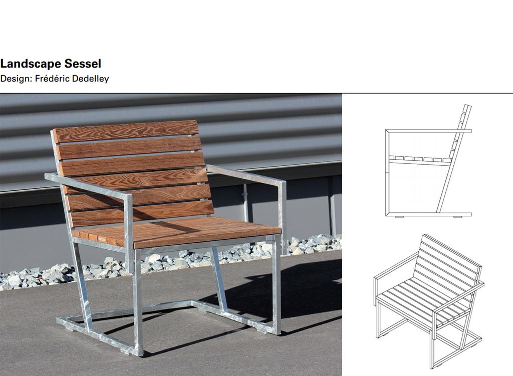 Das modulare Landscape Sitzsystem von Frédéric Dedelley wurde nun um einen Sessel erweitert.