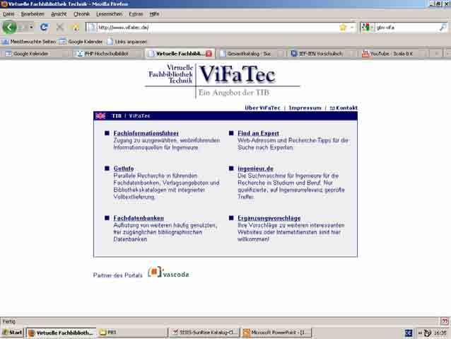 II Virtuelle Fachbibliotheken - ViFa