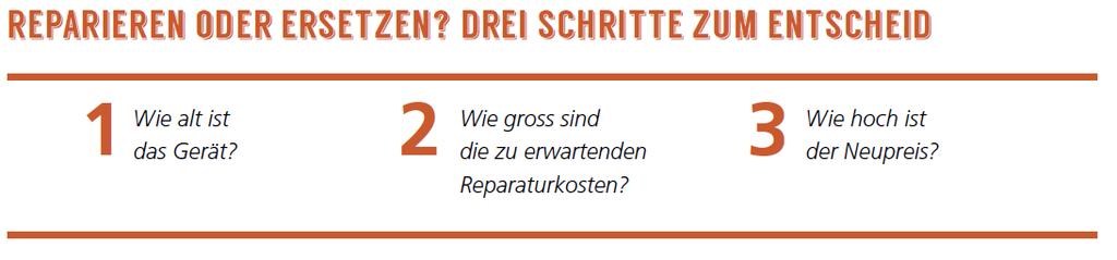 Geräte Faustregel: Geräte < 12 Jahre sollten ersetzt werden Mehr Informationen in