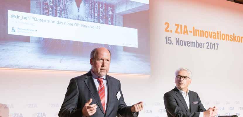 Verbrauchsmessung Offene Messdienstlösungen in der Praxis Hans-Lothar Schäfer, Geschäftsführer von QIVALO, (links im Bild) erläutert auf dem ZIA-Innovationskongress im November 2017 das Grundmodell