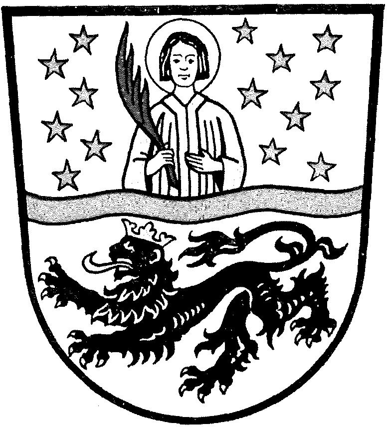 Wappen und Siegel der Stadt Mönchengladbach MONCHENGLADBACH Abb. 4 Wappen der Stadt Mönchengladbach bis 1976: in Gold ein blauer Wellenbalk.en, daraus wachsend der rot gek.