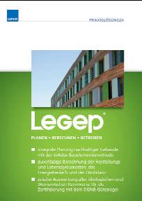 LEGEP - Lebenszyklusgebäudeplanung Legep Integrale Programmsoftware und Datenbank Kostenplanung Wärme