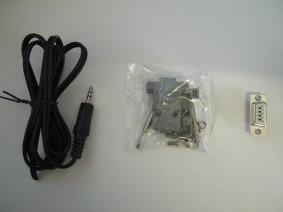 2. Anfertigung des RS232-Kabels Benötigtes Material : - Kabel mit 3,5mm Stereo Klinkenstecker - DSUB-Buchse 9-polig - Gehäuse für DSUB-Buchse 9-polig Anschlussbild des DSUB von vorne gesehen.