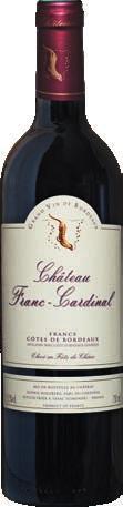 Francs Côtes de Bordeaux AOC 2014 Château Franc-Cardinal Samtiges Tannin und