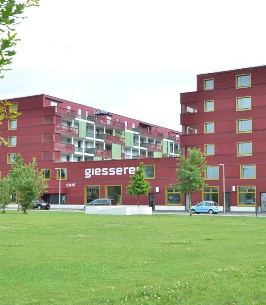 Beispiele: Giesserei Winterthur Früheres Industriegebiet Bezug 2014 / Holzkonstruktion Minergie eco-standard Initiant: GESEWO Wohnbaugenossenschaft (1984 gegründet) 151 Wohnungen.; 40 versch. Typen 1.