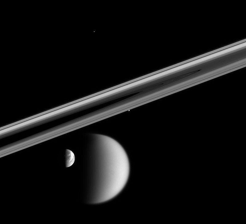 Saturnmonde Saturn hat über2009 60 Monde, darunter den zweitgrößten des