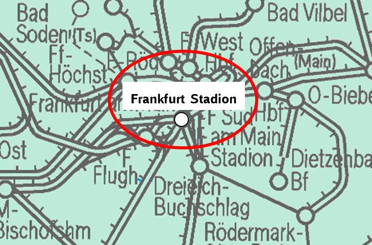 Baukorridor 530/1 Knoten Frankfurt/Main Bündel 05.20.0017 - Umbau Knoten Stadion 2.