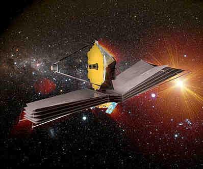 James Webb Space Telescope (JWST) - Im All zu entfalten, 6.5m Spiegeldurchmesser - Nahinfrarot optimiert.