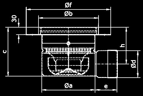 Bodenabläufe 1-teilig Typ ino 151 HF Reinraum-Bodenablauf 1-teilig