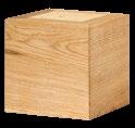 Square Steel Strip Oak Tapered Wooden Element Big Wooden