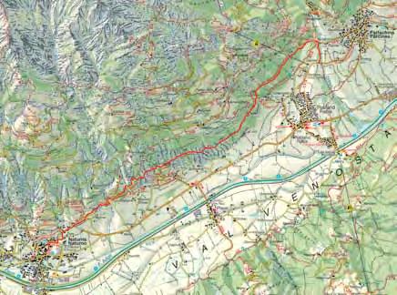 Hänge und den sanften Rücken des Nörderbergs mit dem Hochplateau Vigiljoch, die Ultner Berge und den Vinschgau mit den schneebedeckten Dreitausendern der Ortlergruppe.