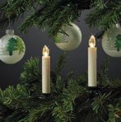 Weihnachtsbaumkerzen Kabellose Weihnachtsbaumkerzen, für Innenbeleuchtung  Eigenschaften: keine störende Kabelzuleitung, mit energiesparender