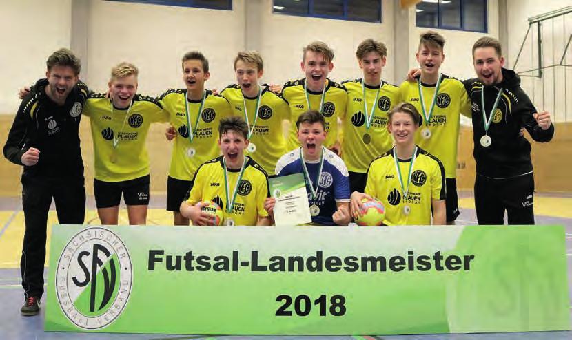 Spielbetrieb Der VFC Plauen ist Futsal-Landesmeister 2018. B-Junioren Futsal-Landesmeisterschaft Erst im Finale musste sich der 1. FC Lokomotive Leipzig dem VFC Plauen geschlagen geben.