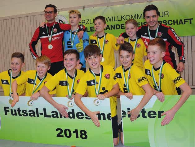 Spielbetrieb Futsal-Landesmeister 2018: SG Dynamo Dresden.
