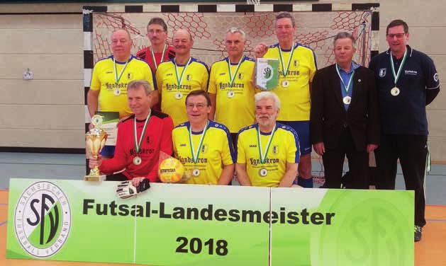 Breitenfußball Ü 70-Herren Futsal Landesmeisterschaft Breitenfußball Futsal-Landesmeister 2018: Auswahl Oberlausitz.
