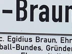 Fußball-Verband Mittel- Landesrhein (FVM). Viele Jahre war Egidius Braun hier als Spieler sowie als Schiedsrichter sportlich aktiv.