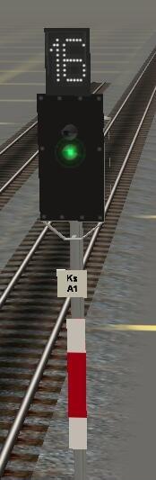 Auf den Bildern kann man auch sehen, wie sich die Signale verhalten wenn ein Zug daran vorbei fährt.