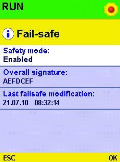 SIMATIC S7-1500F Webserver Gleiches Handling wie Non-F Anzeige Status Safetymodus Anzeige Gesamtsignatur